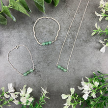 Load image into Gallery viewer, Luck - Aventurine Gemstone Necklace and Bracelet