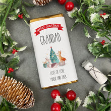 Load image into Gallery viewer, Merry Christmas Grandad - Personalised Chocolate Bar
