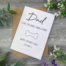 Load image into Gallery viewer, Dog Dad Bone Card