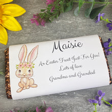 Load image into Gallery viewer, Personalised Easter Bunny Chocolate Bar