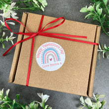 Load image into Gallery viewer, 24 Rainbow Valentine Stickers