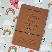 Load image into Gallery viewer, Friends Like You Are Precious And Few Heart Wish Bracelet-The Persnickety Co