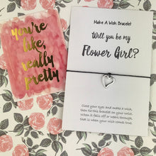 Load image into Gallery viewer, Will You Be My Flower Girl Wish Bracelet-8-The Persnickety Co