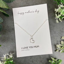 Load image into Gallery viewer, Dainty Heart Necklace - Happy Mother's Day