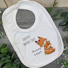 Load image into Gallery viewer, Personalised First Mothers Day Fox Baby Vest and Bib