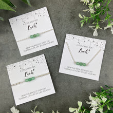 Load image into Gallery viewer, Luck - Aventurine Gemstone Necklace and Bracelet-The Persnickety Co