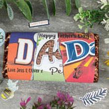 Load image into Gallery viewer, Happy Father's Day Dad Personalised Chocolate Bar