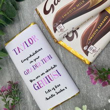 Load image into Gallery viewer, Exam Congratulations - Graduation Chocolate Bar - Purple