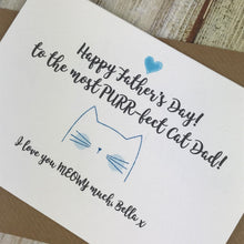 Load image into Gallery viewer, Happy Father's Day To A Purr-fect Cat Dad - Personalised-4-The Persnickety Co
