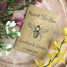 Load image into Gallery viewer, Seed Favors, Wedding Favors, Seed Wedding Favour, Seed Packets, Pack Of 12, Wedding, Bee-The Persnickety Co
