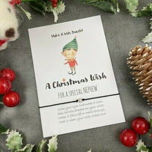 Load image into Gallery viewer, A Christmas Wish - Nephew Wish Bracelet