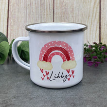 Load image into Gallery viewer, Personalised Rainbow Enamel Mug
