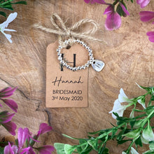 Load image into Gallery viewer, Cute Bridesmaid Beaded Ring With Initial-4-The Persnickety Co