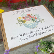 Load image into Gallery viewer, Personalised Mother's Day Tea and Biscuit Box