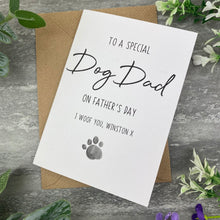 Load image into Gallery viewer, Special Dog Dad On Father's Day Card