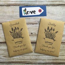Load image into Gallery viewer, Daddy/ Grandad Thank You For Helping Me Grow! Mini Kraft Envelope with Wildflower Seeds-6-The Persnickety Co