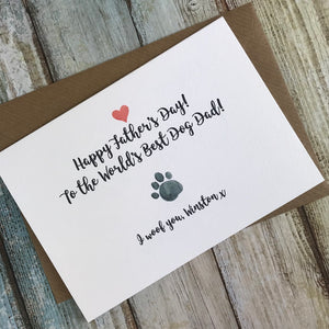 Happy Father's Day Best Dog Dad Personalised Card-4-The Persnickety Co