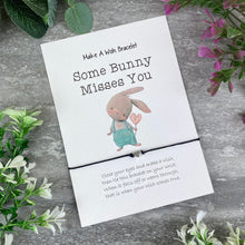 Load image into Gallery viewer, Some Bunny Misses You Make A Wish Bracelet