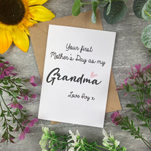 Load image into Gallery viewer, First Mother's Day Personalised Grandma Card-The Persnickety Co