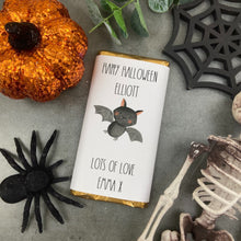 Load image into Gallery viewer, Bat Happy Halloween - Personalised Chocolate Bar