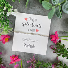 Load image into Gallery viewer, Personalised Galentine's Day Beaded Bracelet