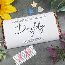 Load image into Gallery viewer, Happy First Father's Day Personalised Chocolate Bar