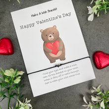 Load image into Gallery viewer, Happy Valentine's Day Make A Wish Bracelet