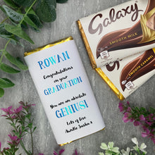 Load image into Gallery viewer, Exam Congratulations - Graduation Chocolate Bar - Blue