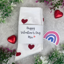 Load image into Gallery viewer, Happy Valentines Day- Heart Socks