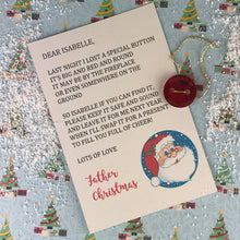 Load image into Gallery viewer, Personalised Santa&#39;s Lost Button-The Persnickety Co
