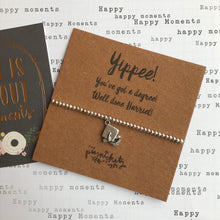 Load image into Gallery viewer, Beaded Charm Bracelet - Yippee! You've Got A Degree!-3-The Persnickety Co