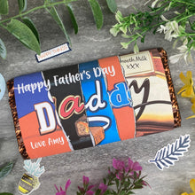 Load image into Gallery viewer, Happy Father's Day Daddy Personalised Chocolate Bar
