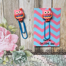 Load image into Gallery viewer, Owl Resin Paper Clip
