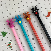 Load image into Gallery viewer, Winking Reindeer Gel Pen-The Persnickety Co
