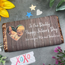 Load image into Gallery viewer, Happy Father's Day Personalised Photo Chocolate Bar