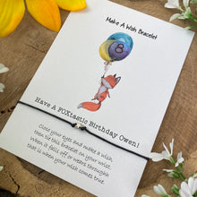 Load image into Gallery viewer, Have A Foxtastic Birthday Wish Bracelet-4-The Persnickety Co