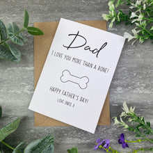 Load image into Gallery viewer, Dog Dad Bone Card