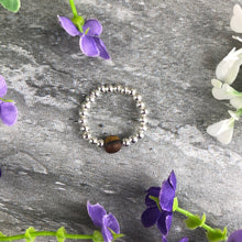 Load image into Gallery viewer, A Little Wish To Overcome Anxiety - Tiger Eye Stretch Ring-3-The Persnickety Co