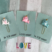 Load image into Gallery viewer, Narwhal Paper Clip-4-The Persnickety Co