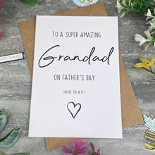 Load image into Gallery viewer, Super Amazing Grandad Father's Day Card