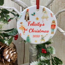 Load image into Gallery viewer, Nutcracker Babies 1st Christmas Hanging Decoration