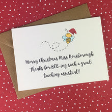 Load image into Gallery viewer, Merry Christmas Teacher Card-5-The Persnickety Co