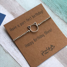 Load image into Gallery viewer, Have A Purr-fect Birthday Beaded Bracelet