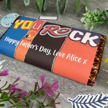 Load image into Gallery viewer, Personalised Chocolate Bar 'You Rock'