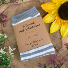 Load image into Gallery viewer, Purrfect Cat Mum Striped Socks