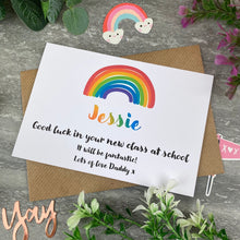 Load image into Gallery viewer, Good Luck In Your New Class Rainbow Card-The Persnickety Co