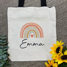 Load image into Gallery viewer, Personalised Rainbow Tote Bag