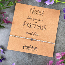 Load image into Gallery viewer, Nieces Like You Are Precious And Few Beaded Bracelet-6-The Persnickety Co