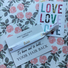 Load image into Gallery viewer, Hen Party Wristband / Hair Tie - Bride Tribe / Team Bride - Can Be Personalised With Any Name + FREE wristband, Hen Party,