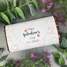 Load image into Gallery viewer, Heart Happy Galentine's Day Chocolate Bar